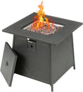 Four Seasons Patio Dual Heat 50.000 BTU Square Gas Fire Pit