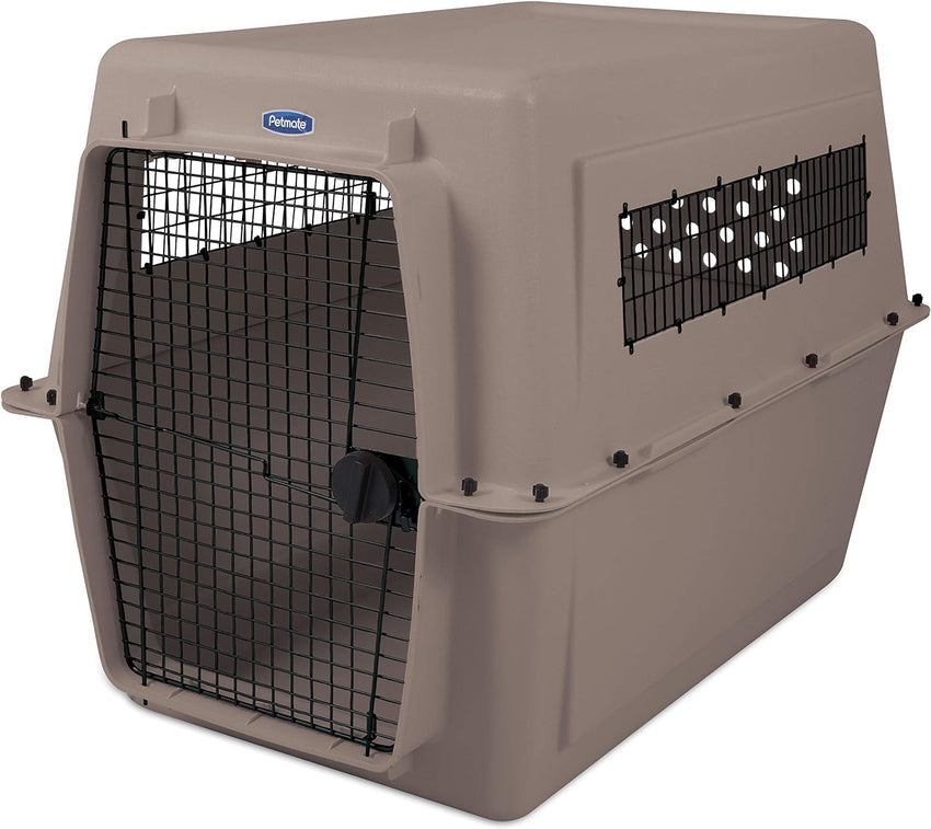 Petmate Ultra Vari Dog Kennel for Extra Large Dogs (Durable. Heavy Duty Dog Travel Crate. Made with Recycled Materials. 48 in. Long) 90 to 125 lbs. Made in USA