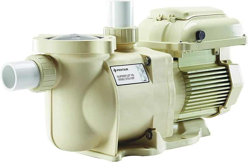 Pentair EC-342001 SuperFlo VS Variable Speed Pool Pump. 1 1/2 Horsepower. 115/208-230 Volt. 1 Phase - Energy Star Certified. Almond
