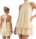 Women's Summer Fashion Party Halter Dress