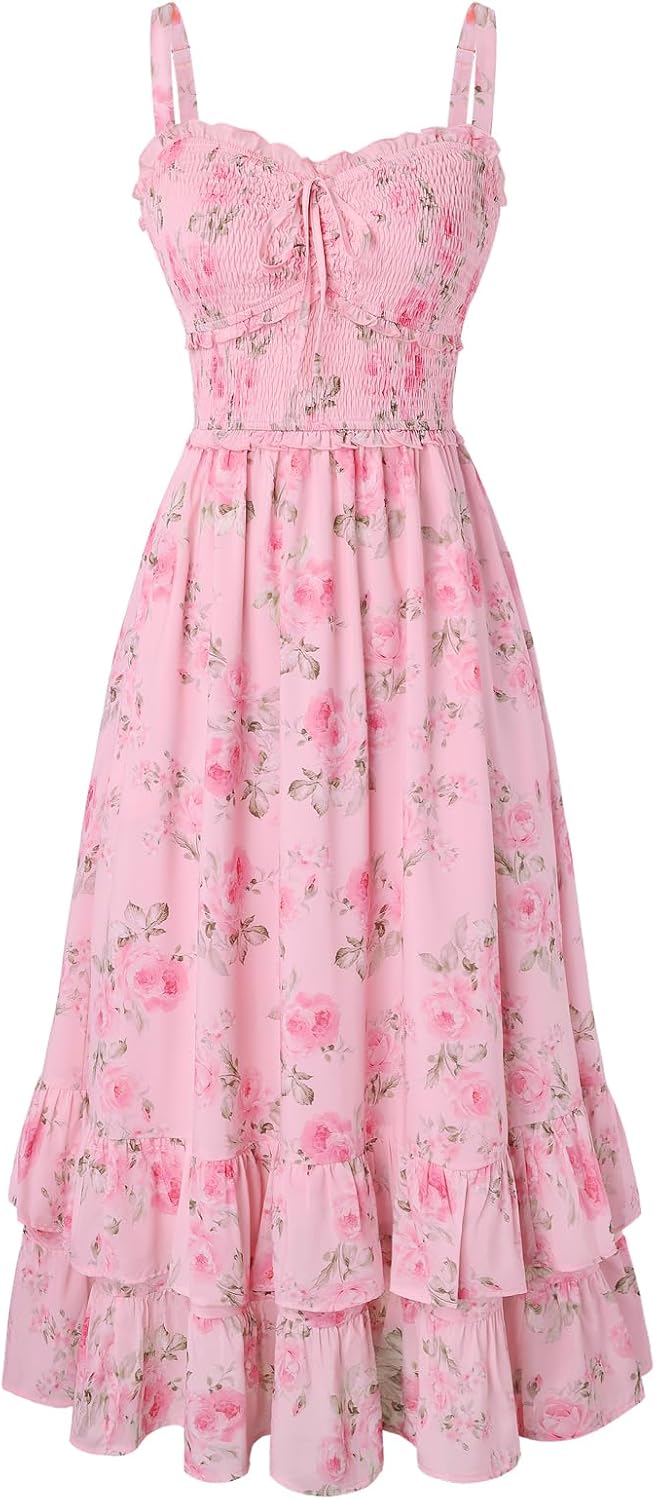 Women's Floral Cottagecore Dress