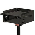 Pilot Rock Park Style Steel Outdoor BBQ Charcoal Grill and Post. Black