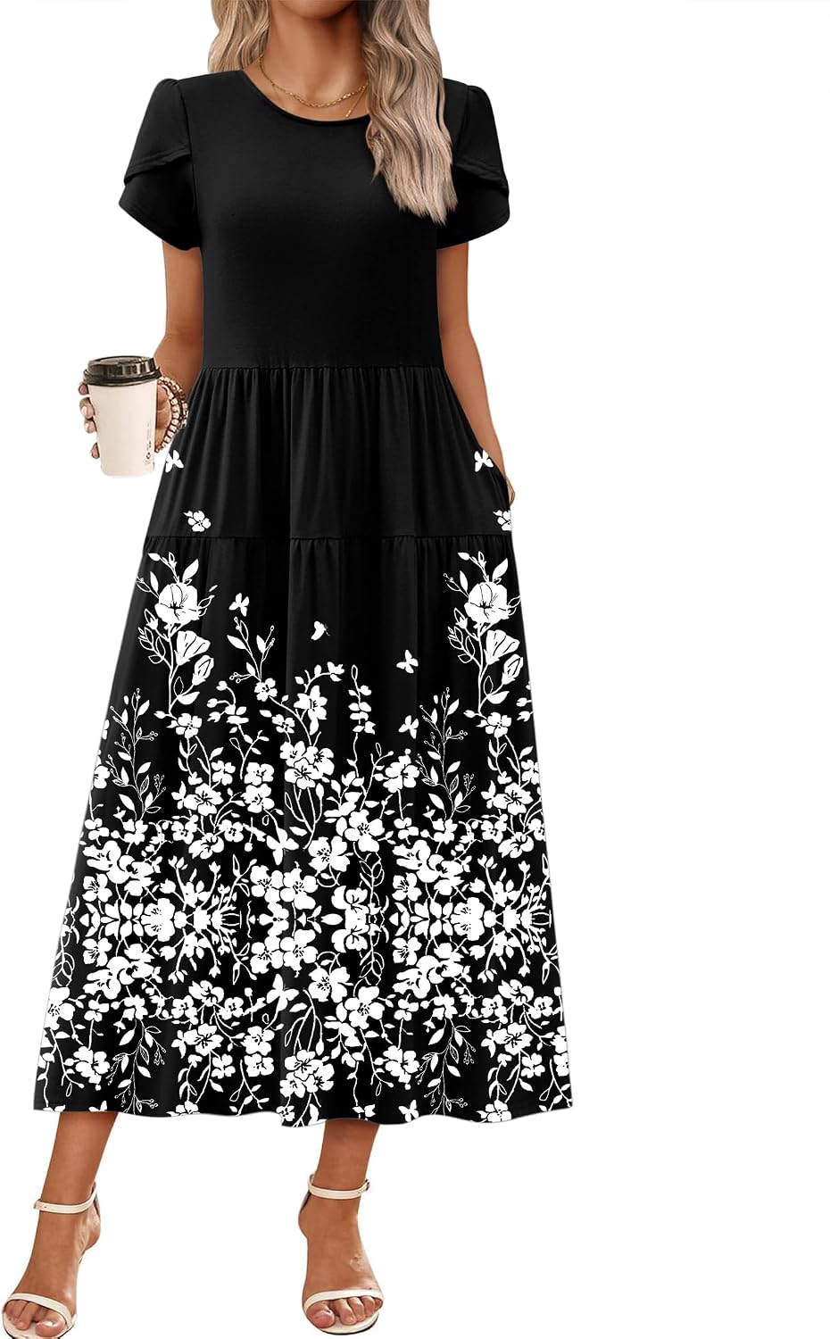 Summer Dresses for Women 2026 Casual Loose Bohemian Floral Dress
