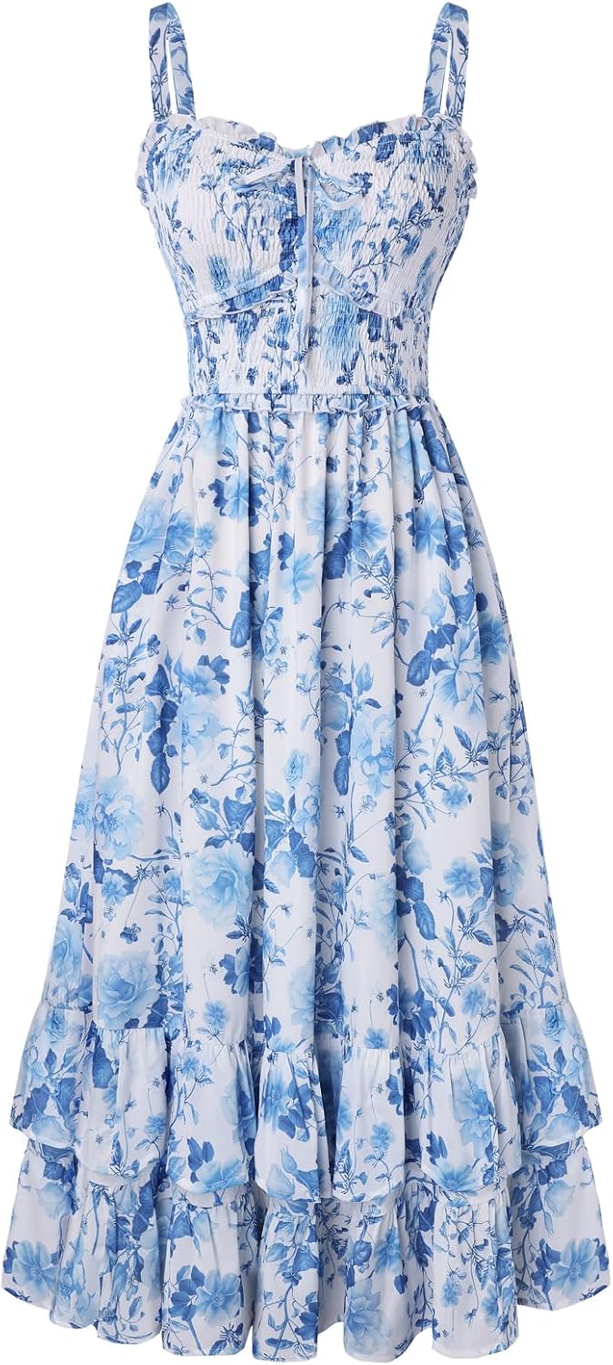 Women's Floral Cottagecore Dress