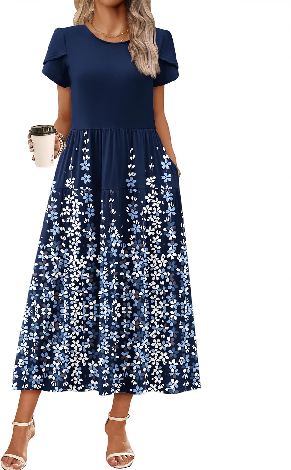 Summer Dresses for Women 2026 Casual Loose Bohemian Floral Dress