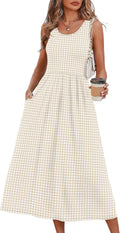 Casual Dresses for Women Sleeveless Scoop Neck
