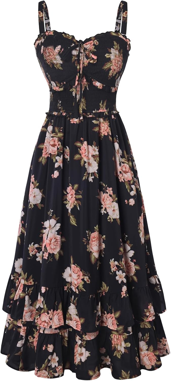 Women's Floral Cottagecore Dress