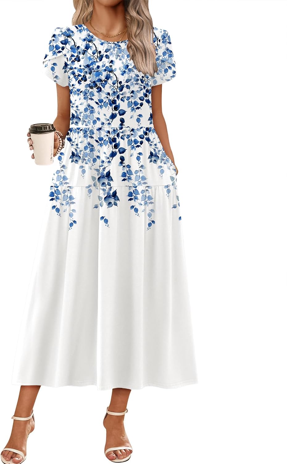 Summer Dresses for Women 2026 Casual Loose Bohemian Floral Dress
