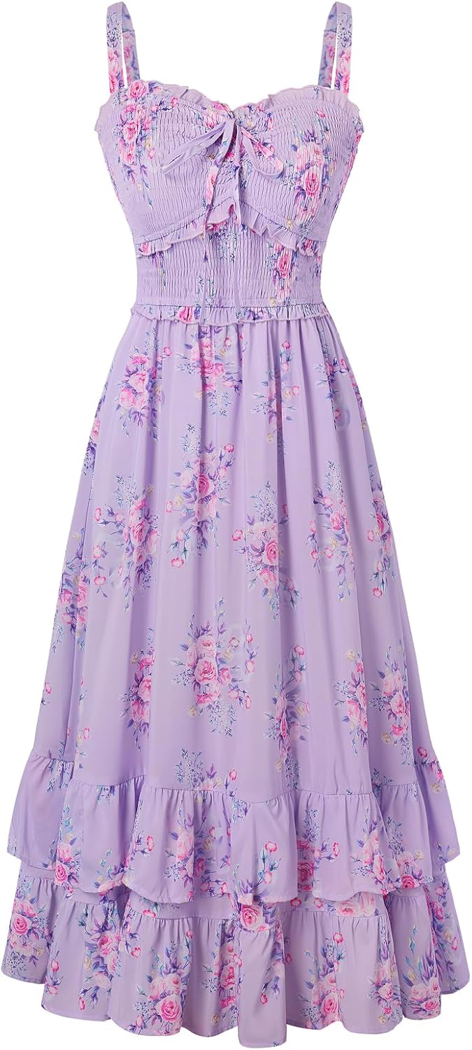 Women's Floral Cottagecore Dress