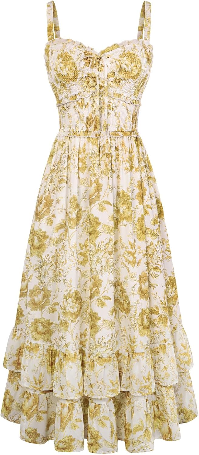Women's Floral Cottagecore Dress