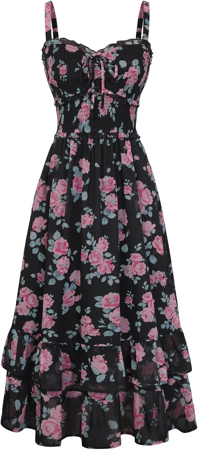 Women's Floral Cottagecore Dress