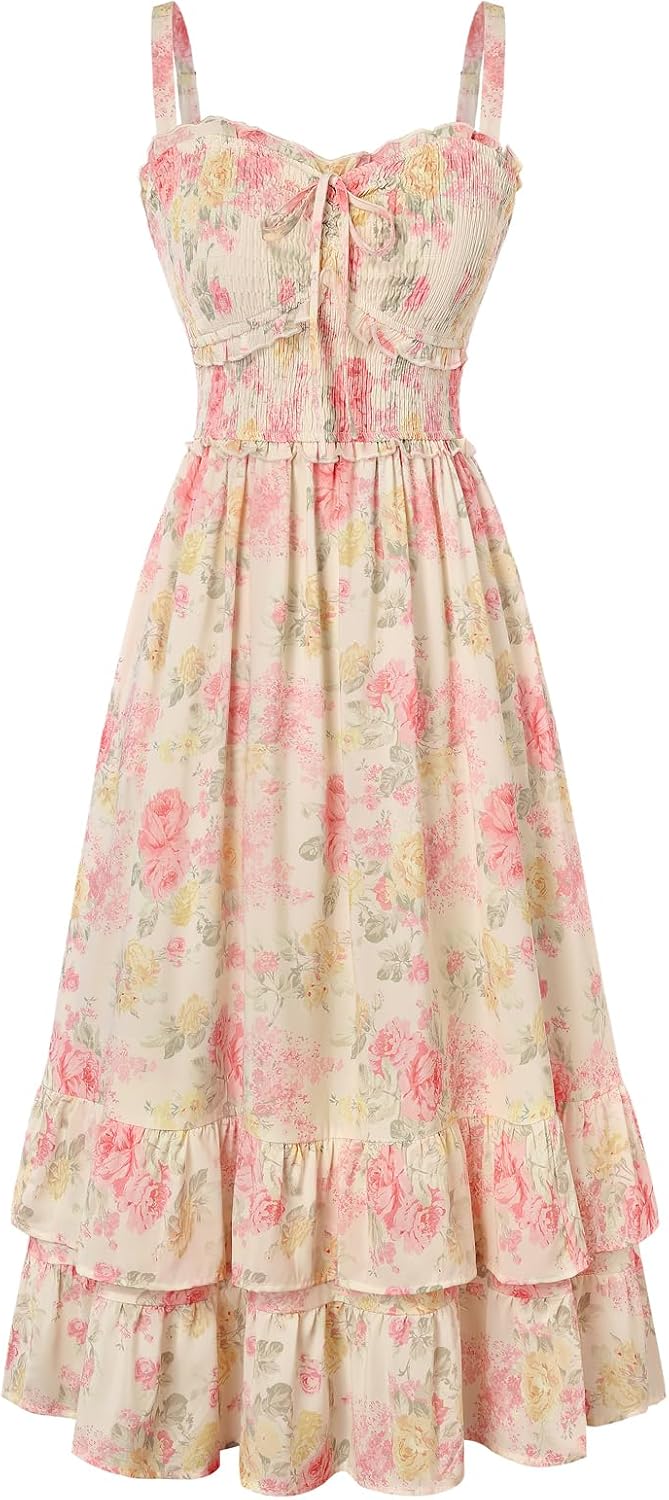 Women's Floral Cottagecore Dress