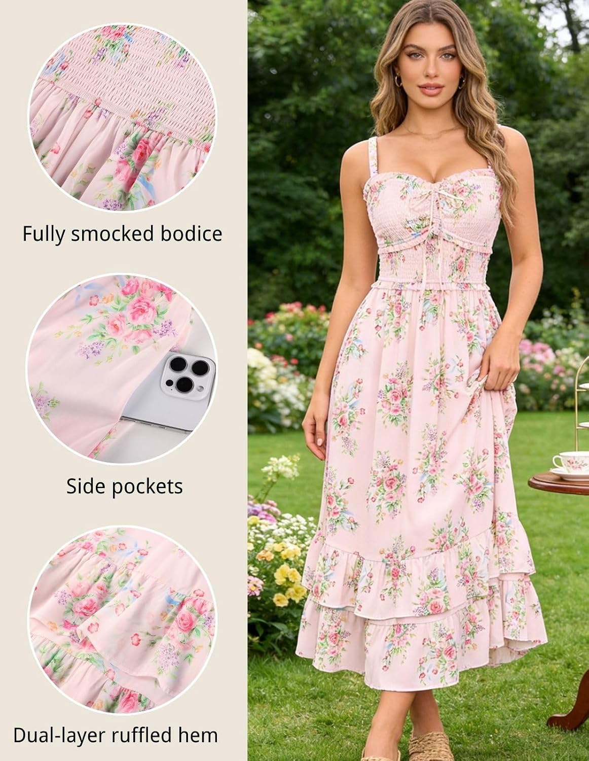 Women's Floral Cottagecore Dress