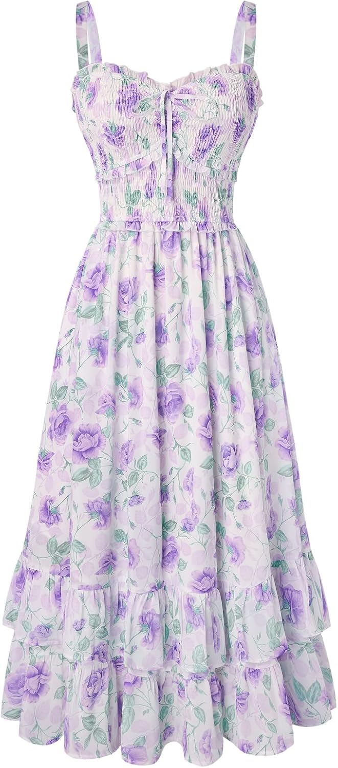 Women's Floral Cottagecore Dress