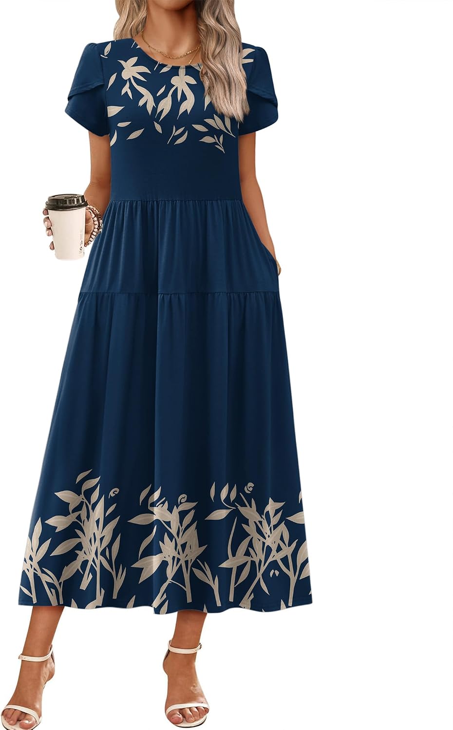 Summer Dresses for Women 2026 Casual Loose Bohemian Floral Dress