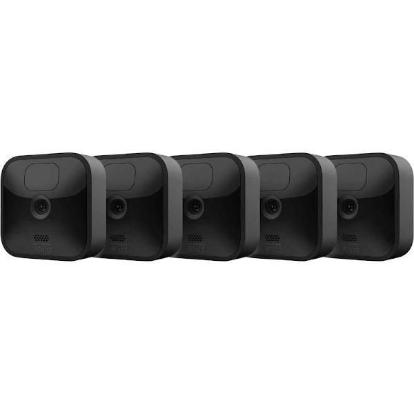 Blink Outdoor 5 Camera Kit Wireless. Weather Resistant HD Security Camera Motion Detection