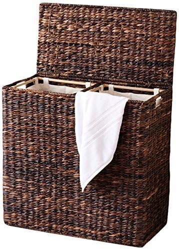 Extra large split gift basket with lining