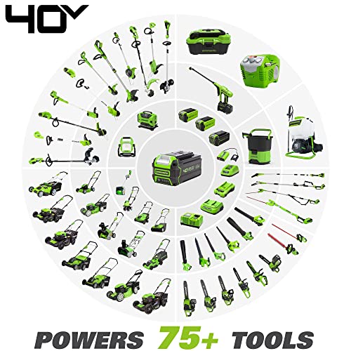 40V 8 Brushless Edger. 4.0Ah USB Battery and Charger Included