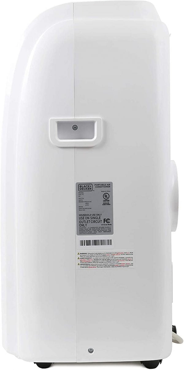 BLACK+DECKER 14.000 BTU Portable Air Conditioner with Heat and Remote Control. White