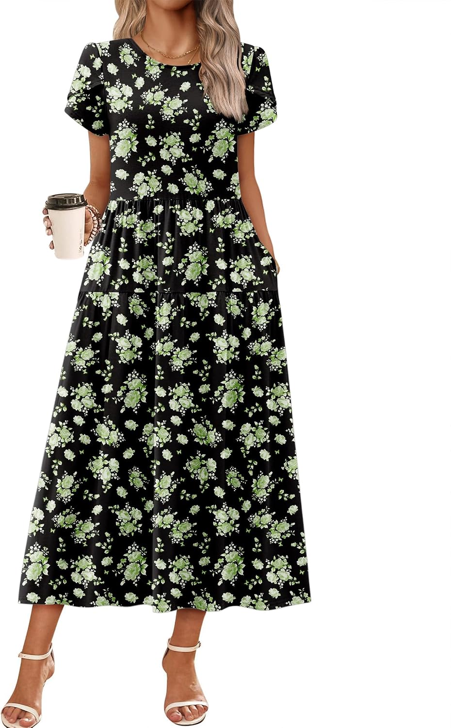 Summer Dresses for Women 2026 Casual Loose Bohemian Floral Dress