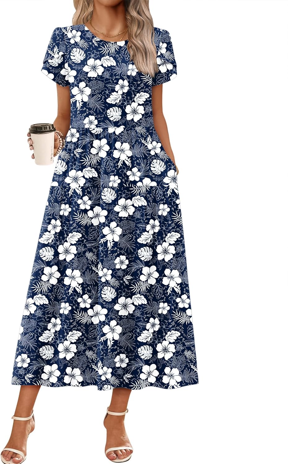 Summer Dresses for Women 2026 Casual Loose Bohemian Floral Dress