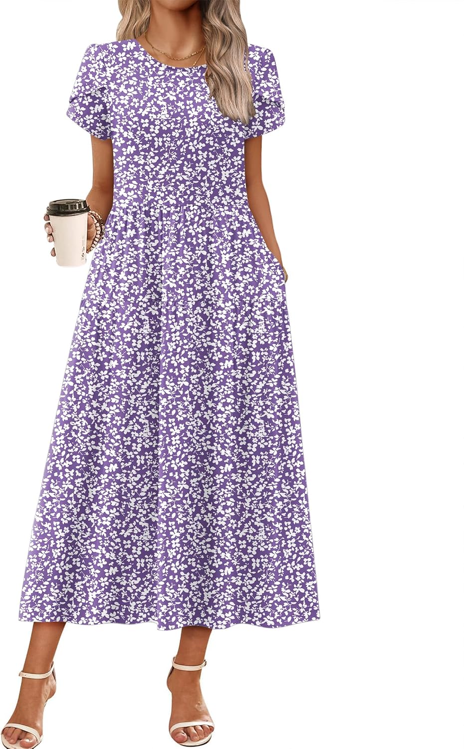 Summer Dresses for Women 2026 Casual Loose Bohemian Floral Dress