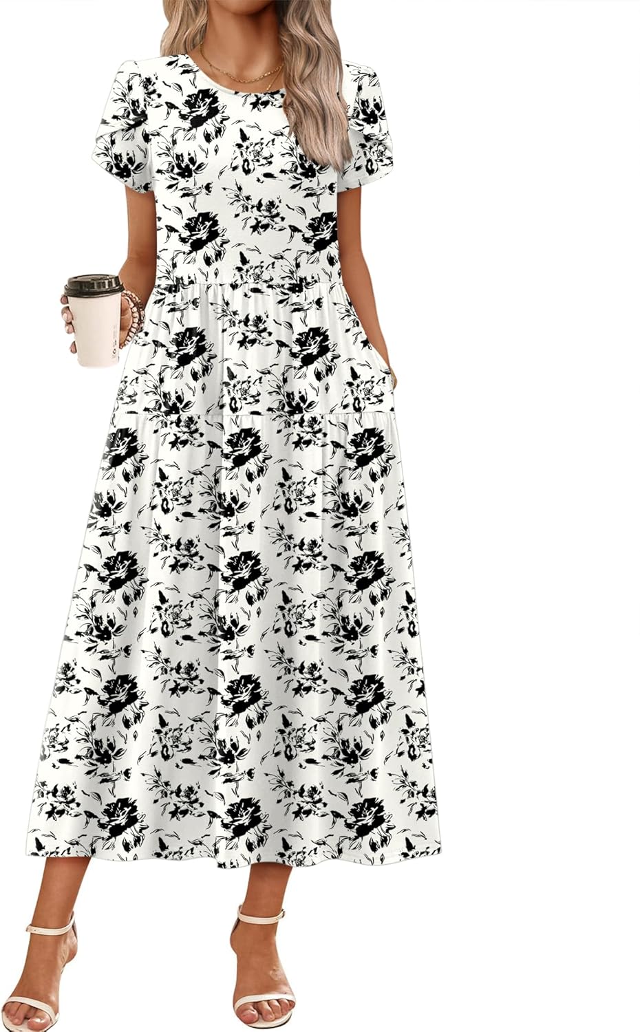 Summer Dresses for Women 2026 Casual Loose Bohemian Floral Dress