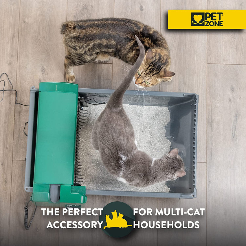 Pet Zone Smart Scoop Automatic Litter Box (Self Cleaning Litter Box. Cat Litter Box with No Expensive Refills)