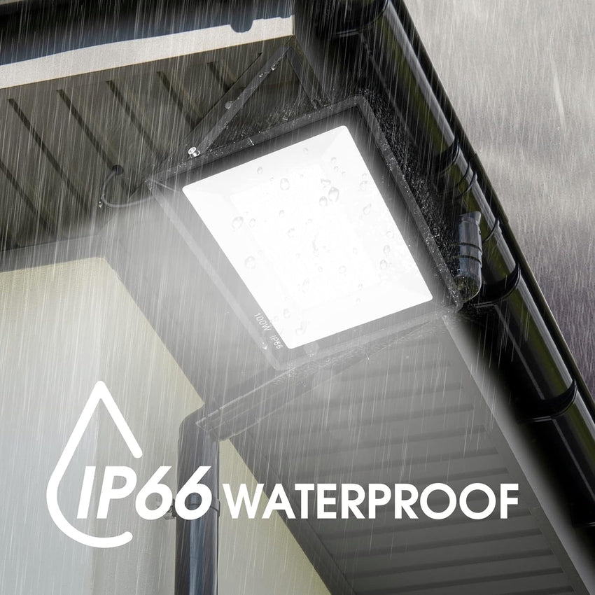 3 Pack 200W LED Flood Light.Super Bright Exterior Security Lights With Plug.IP66 Waterproof Outdoor Flood Light. 22800lm 5000K Daylight White Floodlight for Yard. Garden.Basketball Court. Arena