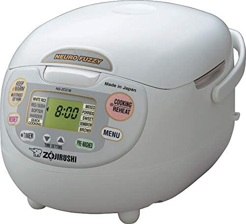 Zojirushi. Made in Japan Neuro Fuzzy Rice Cooker. 5.5-Cup. Premium White