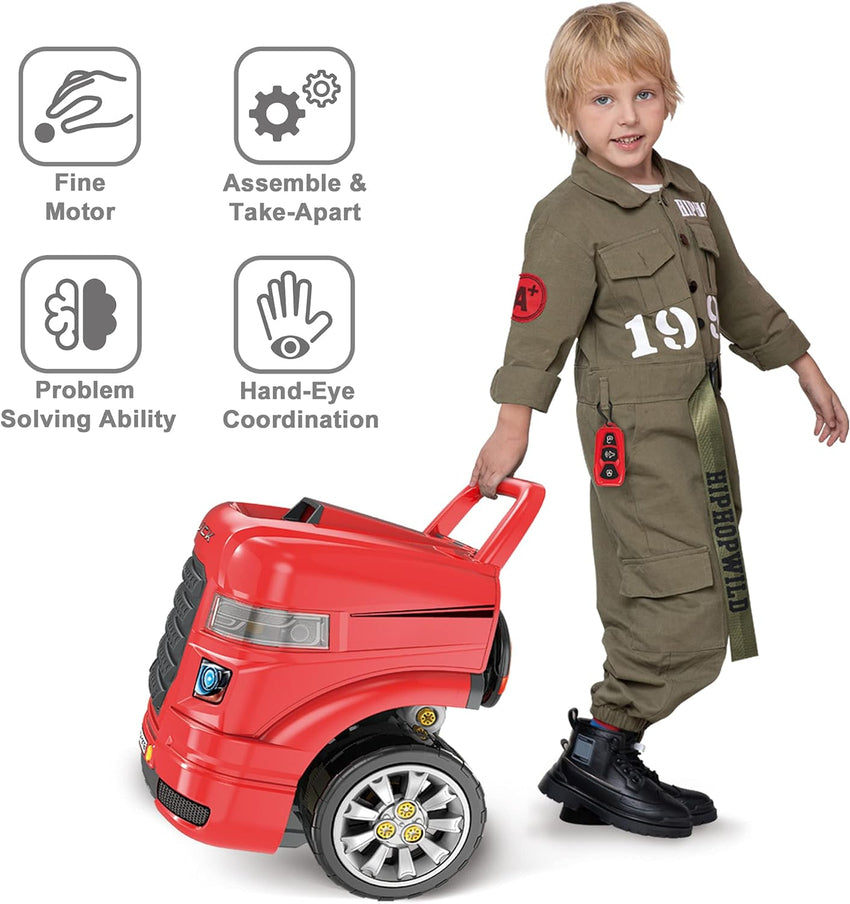 Truck engine toys. children's mechanical repair set