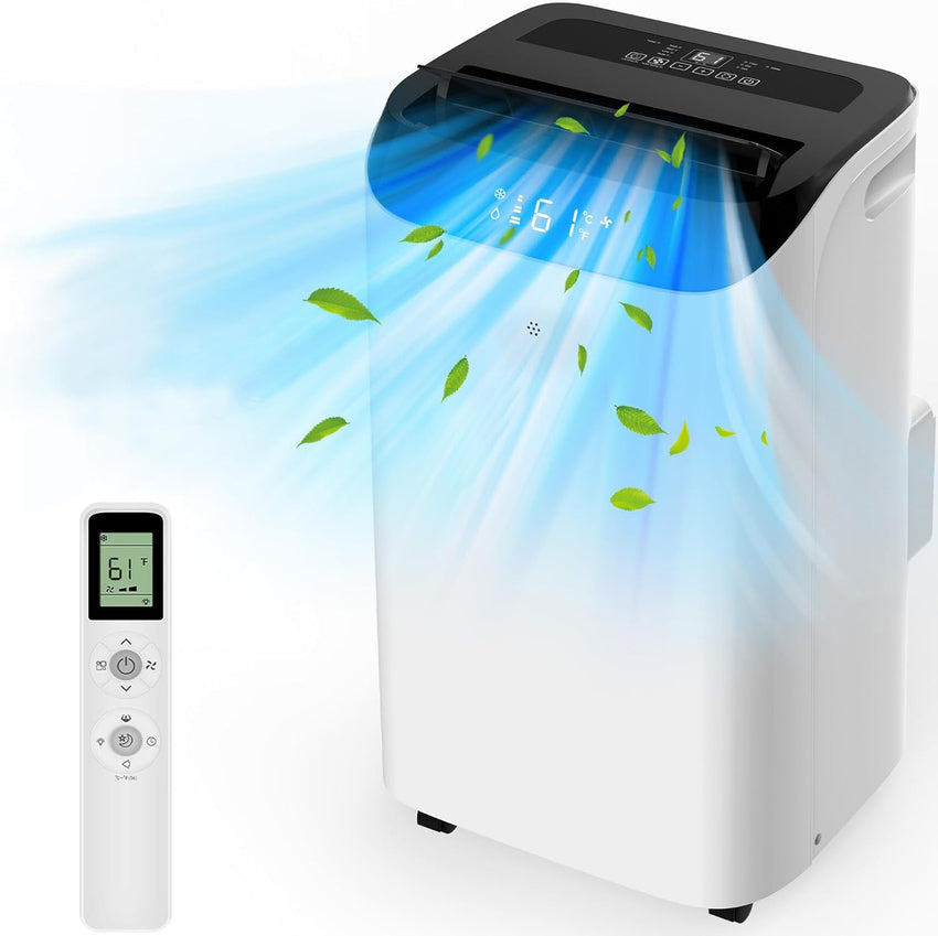 Portable Air Conditioners with Remote Control. 3-in-1 Free Standing Cooling AC Unit with Fan & Dehumidifier. Cools Room up to 700 sq.ft. Smart/Sleep Mode.3 Speed.Auto Swing.24H Timer