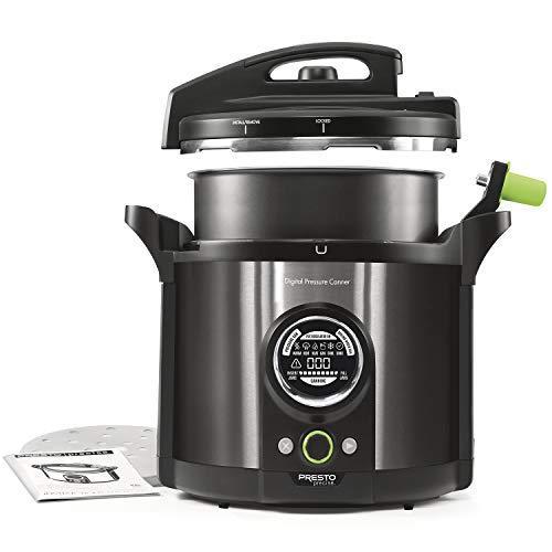 Presto 02144 12Qt Digital Canner. Black Stainless