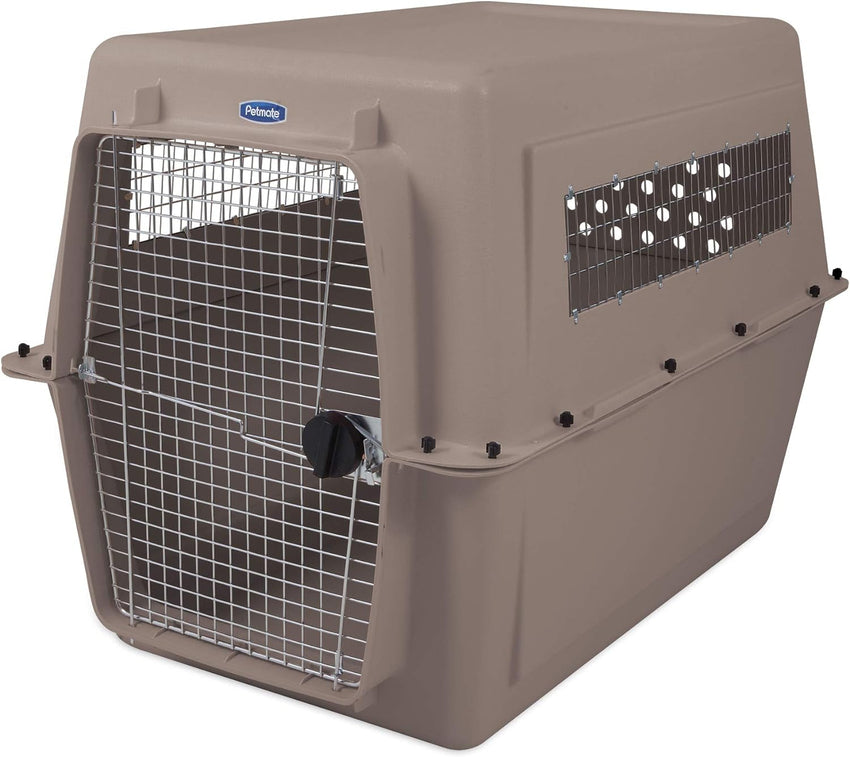 Petmate Ultra Vari Dog Kennel for Extra Large Dogs (Durable. Heavy Duty Dog Travel Crate. Made with Recycled Materials. 48 in. Long) 90 to 125 lbs. Made in USA