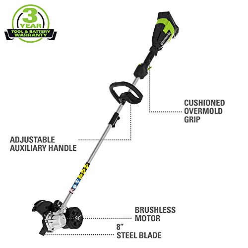 40V 8 Brushless Edger. 4.0Ah USB Battery and Charger Included