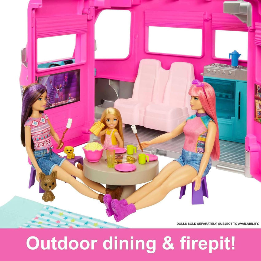 Playset. toy vehicle. comes with 60 accessories including furniture. swimming pool and 30-inch slide