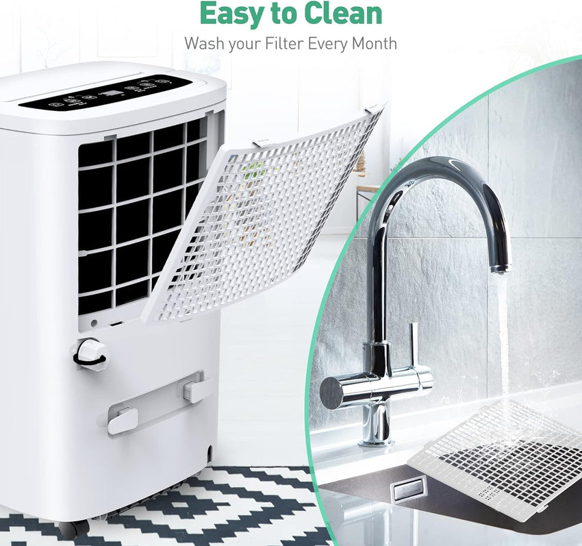 Portable Air Conditioners with Remote Control. 3-in-1 Free Standing Cooling AC Unit with Fan & Dehumidifier. Cools Room up to 700 sq.ft. Smart/Sleep Mode.3 Speed.Auto Swing.24H Timer